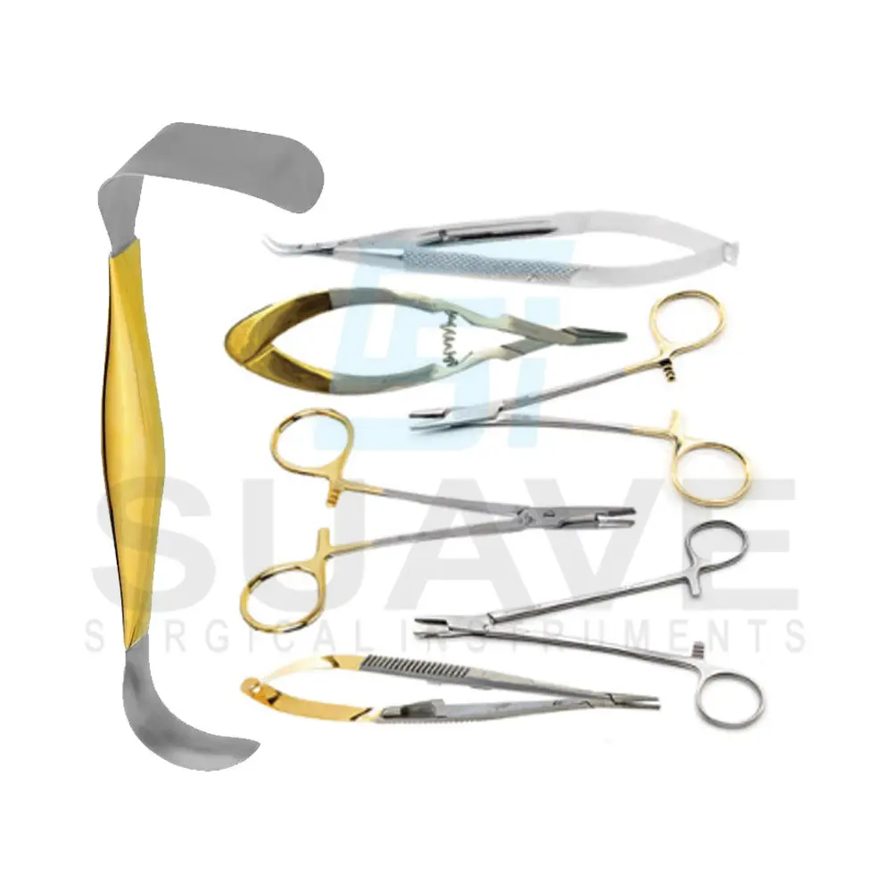 सामान्य प्लास्टिक सर्जरी 7 टुकड़े सेट थोक स्टेनलेस स्टील सर्वोत्तम गुणवत्ता वाली सर्जिकल उपकरणों द्वारा सेट किया गया