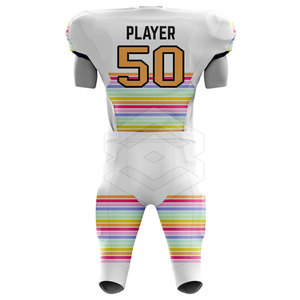Uniforme de Fútbol Americano Personalizado con Logotipo, Transpirable, de Manga Corta, Ropa Deportiva Profesional Hecha con 100% Poliéster, Oferta de Verano en Línea - Product Image 3