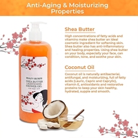 Olivee Dubaï Gel Nettoyant Corporel Coréen Hydratant Réparateur Éclaircissant Blanchissant pour Femme, Volume Personnalisé