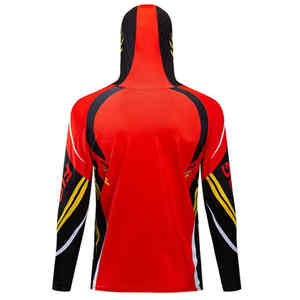 Sweat à capuche de pêche personnalisé 100% polyester pour hommes qualité pro manches longues respirant séchage rapide grande taille UPF 50 + Offre Spéciale imperméable - Product Image 6