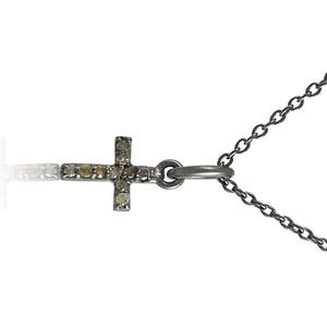 Popular personalizado rodio negro diamante Cruz collar 925 colgante de plata esterlina joyería hecha a mano Polki diamante fabricante - Product Image 4