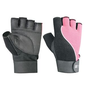 Guantes de fitness sin dedos para mujer, color morado, negro, azul claro, personalizados, guantes de gimnasio de cuero para entrenamiento baratos, logotipo para peso de ciclismo - Product Image 1