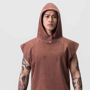 Camiseta sin mangas de gimnasio con capucha para hombre: tela cómoda y de secado rápido para entrenamientos y deportes intensos - Product Image 5
