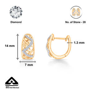 Boucles d'oreilles Eternal Swirls en or et diamants pour femmes - Product Image 5