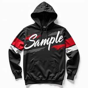 Sudadera con Capucha Extra Grande Personalizada para Hombre, Ropa Deportiva Urbana, Duradera, 100% Poliéster, Diseño Básico con Mezcla de Algodón para Invierno - Product Image 1