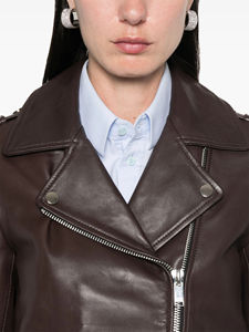 Haute qualité Streetwear cuir Satin veste pour femmes mode fermeture éclair chauffant imperméable solide élégant couleur bloc Nylon doublure - Product Image 5