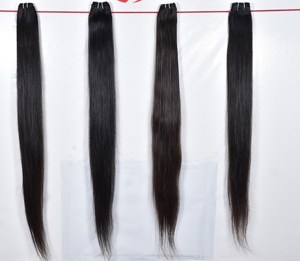 Cheveux de couleur naturelle en gros 100% Bundle traitement indien aucun tissage pas cher machine double trame extensions de cheveux humains à ondes profondes - Product Image 5