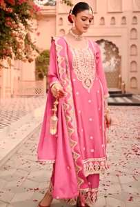 Dernière collection d'été de créateurs, costume Salwar pakistanais tendance pour la fête, fabriqué en Inde, prix de gros - Product Image 5