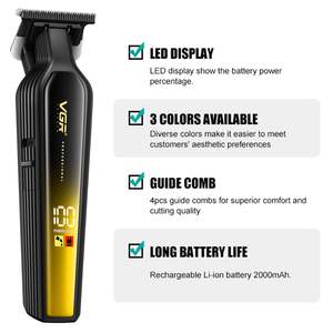 Recortadora de Barba Profesional para Hombre, Cortadora de Pelo con 360 Minutos de Autonomía, Cuchilla en T de Acero Inoxidable con Ajuste a Cero, Resistente al Agua IPX7, con Batería - Product Image 6