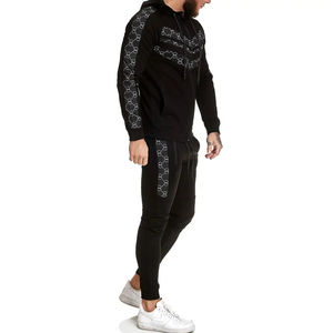 Sportswear Gym Fitness Tech Polaire Formation Deux Pièces Ensemble Survêtement Jogging Costume Bonne Qualité nouveaux hommes survêtement - Product Image 6