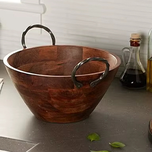 Cuenco de madera hecho a mano ecológico de estilo americano con revestimiento y peso personalizables-Regalo de regreso a la escuela - Product Image 1