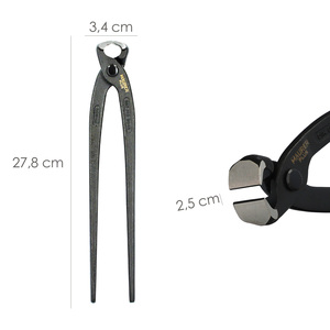 Pince russe professionnelle Plus DIN/ISO 9242 en chrome vanadium noir 11 pouces - Product Image 2