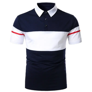 Camiseta de Golf Personalizada OEM de Alta Calidad para Hombre, Estilo Europeo y Americano, Tallas Grandes, Tejida y Bordada - Product Image 2