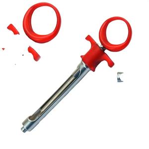 Lightweight 1.8ml Aspirating Syringe Cartridge for Dental Anesthesia Surgery Manual Red <b>Plastic</b> Handle Dentistry Instrument - Product Image 2