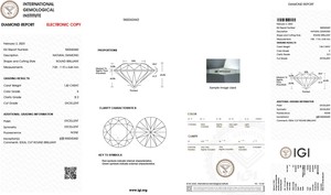 1.40 carat rond brillant coupe K couleur SI2 clarté IGI certifié diamants naturels en vrac de l'Inde meilleur pour les bijoux utilisation OEM - Product Image 2