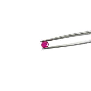 Rubis naturels africains non traités, cristaux ronds calibrés de 3 mm et 4 mm - Product Image 4