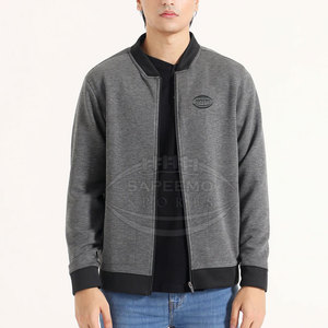 Chaqueta de Hombre con Cierre, Cuello Alto, Ligera, Transpirable, Cortavientos, Informal, para Exteriores, Invierno, Cierre Frontal Completo, Alta Calidad - Product Image 3