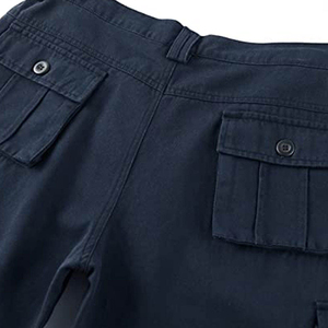 Pantalones cortos de carga de algodón de alta calidad personalizados al por mayor para hombres con seis bolsillos precio razonable logotipo personalizado de alta calidad - Product Image 4