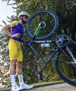 เสื้อปั่นจักรยานแบบยูนิเซ็กส์เสื้อปั่นจักรยานแขนกุดสีเต็มรูปแบบกันลม180กรัมเสื้อซับในตาข่ายโพลีเอสเตอร์พิมพ์ซับลิเมชันสีย้อมสำหรับขี่จักรยาน - Product Image 2