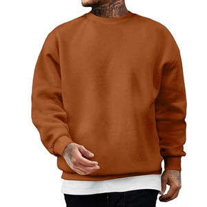 Sweat-shirt ample et confortable pour hommes, manches longues et couleurs unies, pulls imprimés en usine pour le commerce international - Product Image 1