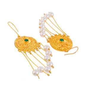 ต่างหูห้อยยาวชุบทองหรูหราสำหรับผู้หญิงน้ำหนักเบามีสไตล์เหมาะสำหรับปาร์ตี้งานแต่งงานและสวมใส่ทุกวันในราคาที่ดี - Product Image 3