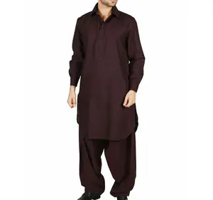 Costumes Shalwar Kameez pakistanais respirants sur mesure, confectionnés à la main, pour hommes, vente en gros OEM ODM - Product Image 1