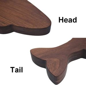 Bloc de couteaux en forme de poisson créatif moderne support en bois magnétique support mural outils de stockage couteau magnétique fort - Product Image 6