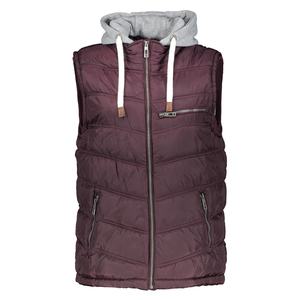 La última chaqueta sin mangas transpirable con cremallera más popular, chaleco de invierno para exteriores con capucha, chaquetas sin mangas acolchadas impermeables personalizadas - Product Image 1