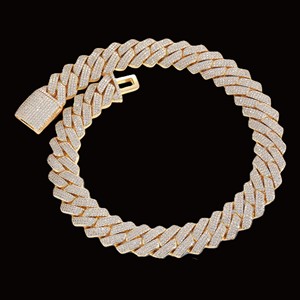 Collar Hip Hop de 5 mm, Regalo de Navidad, Joyería de Moissanita con Incrustaciones de Diamantes, Oro de Lujo, Corte Brillante, Certificado IGI, Diamante VVS - Product Image 5