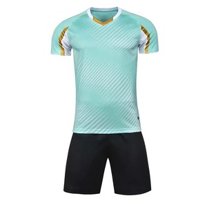Uniforme de fútbol de moda para hombre, camiseta de poliéster transpirable con pantalones cortos, traje deportivo sólido, entrenamiento, secado rápido, transpirable - Product Image 4