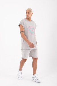 2023 Oversized Sleeveless Drop Shoulder T-Shirt 100% Organic Cotton Custom Printed Men Casual Streetwear High-Quality OEM Item - Product Image 4