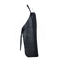 Apron Las Kulit Sapi Satu Potong Tahan Api dengan Pengait Logam, Tali Kulit, dan Gesper Kuningan Ukuran 24x36 24x40