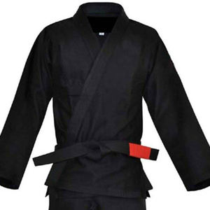 Couleur noire nouveauté unisexe coton mélangé pantalons d'arts martiaux vente chaude genou renforcé pour l'entraînement de karaté/jiu jitsu - Product Image 3