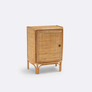 New Arrival Natural <b>Rattan</b> Kids Bedside Cabinet With Woven Cane <b>Door</b> <b>Rattan</b> Wardobe Children Furniture For Playroom Nursery - Product Image 5