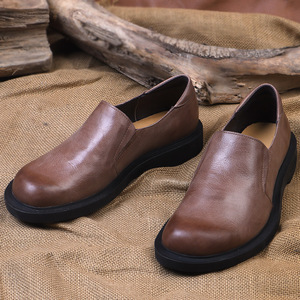 Zapatos de Cuero Transpirables con Plantilla Acolchada y Suela Flexible, Zapatos de Moda para Hombre, Zapatos Casuales - Product Image 5