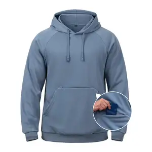 Men's Hoodies Pullover Soft Hooded Sweatshirts Long Sleeve Casual Hoodies with Zipper Pocket.