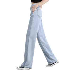 Professional Factory Manufacturer <b>Women</b> <b>Jeans</b> Pants Breathable Wholesale <b>Women</b> <b>Jeans</b> Pants 100% cotton - Product Image 4