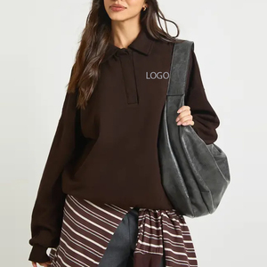 Sudadera de Algodón para Mujer con Mangas Largas para Compradores al por Mayor, Diseño de Alta Calidad con Tela Suave y Cuello Camisero - Product Image 1