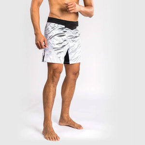 Pantalones cortos de boxeo MMA sublimados duraderos a precio de fábrica al por mayor de gran calidad con pretina antideslizante fabricados por MOVATEXTILES - Product Image 5