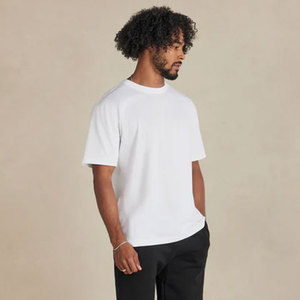 Camisetas de talla grande de algodón 100% de peso pesado de alta calidad para hombre, camiseta de gran tamaño Unisex en blanco personalizada por sublimación lisa - Product Image 3