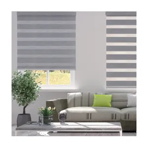 SISTEMA INALÁMBRICO ENGRANAJE FILTRO DE LUZ INALÁMBRICO COMBI ZEBRA SOMBRAS PLISADO CIEGO DECOWIN TEXTIL HECHO EN COREA CASA DE ALTA CALIDAD D