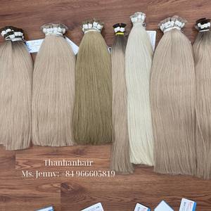 ¡ARTÍCULOS DE ALTA CALIDAD 2024! Pelo liso natural teñido a granel especialmente para clientes europeos mechones de pelo listos para enviar - Product Image 3