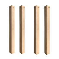 Poteaux de balustrade modernes en chêne rouge massif de haute qualité pour escalier intérieur d'hôpital - Durables, écologiques, multifonctionnels et faciles à installer