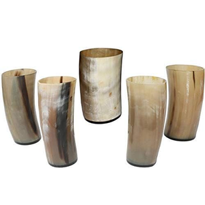 Gobelet et verre en corne de buffle naturelle de haute qualité, gobelets courts en corne viking, utilisation à domicile, à l'hôtel et en fête - Product Image 4
