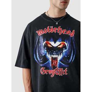 Jersey Oversize para Mujer con Decoración de Logotipo, Algodón Lavado Negro - Product Image 2