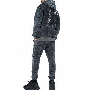 Ensemble de survêtements personnalisés pour hommes 100% Pull en coton de qualité supérieure avec capuche 100% Survêtements en coton du Pakistan - Product Image 2