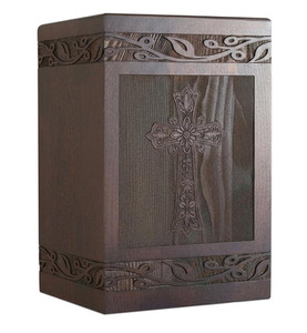 Handmade Wooden Cremation <b>Urns</b> for Adult Funeral and Burial with Custom Logo at Low Price - Product Image 4