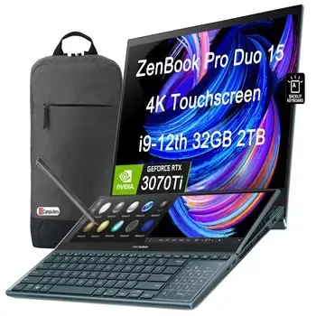 ZenBook Duo, Intel Core i9, 32 Go de RAM, SSD de 1 To, NVIDIA GeForce RTX 3070, original et neuf