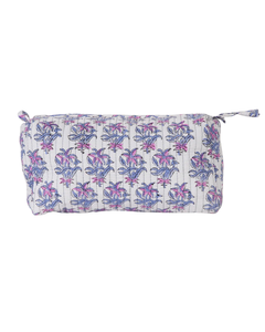 Eco-Friendly Reusable Cotton <b>Quilted</b> for Bag with Zipper Closure for Women Men | Travel Cosmetic Pouch (Water Resistant) - Product Image 2