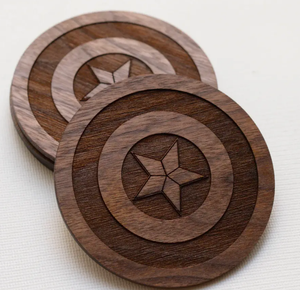 Capitán América escudo posavasos Sall decoración escudo artículos regalados para amantes de la guerra - Product Image 1